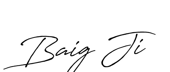 Similarly Antro_Vectra_Bolder is the best handwritten signature design. Signature creator online .You can use it as an online autograph creator for name Baig Ji. Baig Ji signature style 7 images and pictures png
