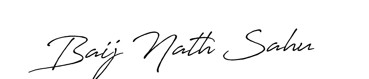 How to make Baij Nath Sahu signature? Antro_Vectra_Bolder is a professional autograph style. Create handwritten signature for Baij Nath Sahu name. Baij Nath Sahu signature style 7 images and pictures png