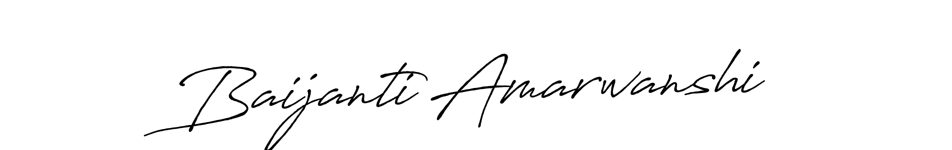 How to make Baijanti Amarwanshi name signature. Use Antro_Vectra_Bolder style for creating short signs online. This is the latest handwritten sign. Baijanti Amarwanshi signature style 7 images and pictures png