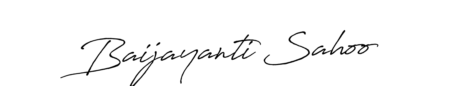 Use a signature maker to create a handwritten signature online. With this signature software, you can design (Antro_Vectra_Bolder) your own signature for name Baijayanti Sahoo. Baijayanti Sahoo signature style 7 images and pictures png