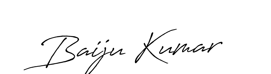 Make a beautiful signature design for name Baiju Kumar. With this signature (Antro_Vectra_Bolder) style, you can create a handwritten signature for free. Baiju Kumar signature style 7 images and pictures png