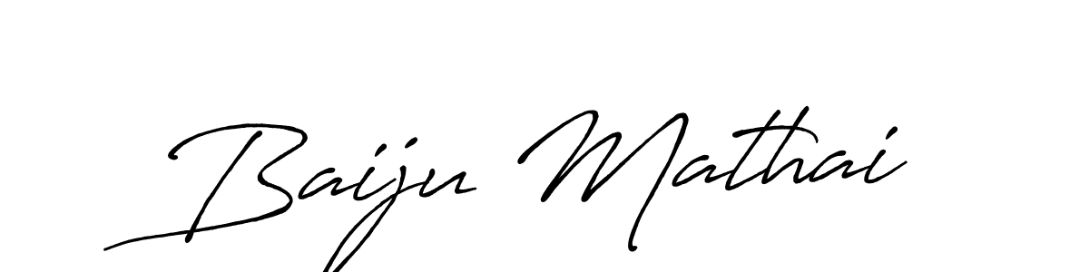 Also we have Baiju Mathai name is the best signature style. Create professional handwritten signature collection using Antro_Vectra_Bolder autograph style. Baiju Mathai signature style 7 images and pictures png