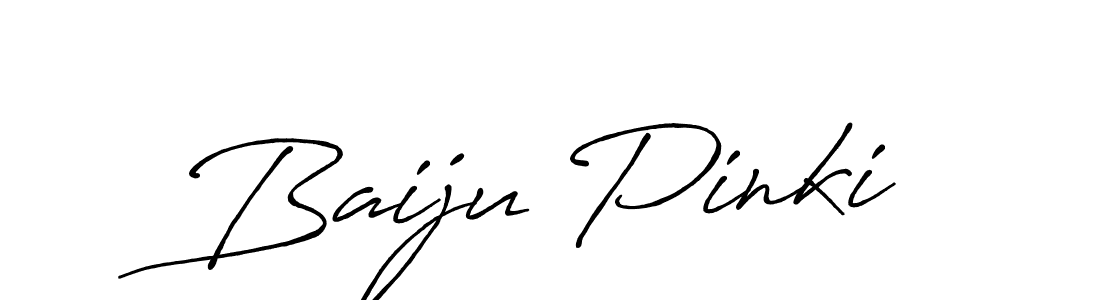 Also You can easily find your signature by using the search form. We will create Baiju Pinki name handwritten signature images for you free of cost using Antro_Vectra_Bolder sign style. Baiju Pinki signature style 7 images and pictures png