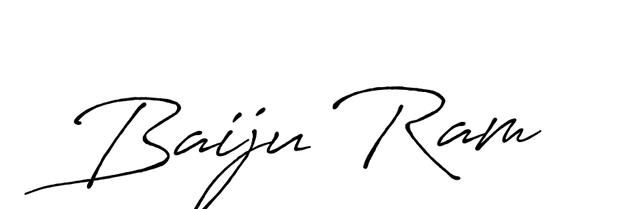 Make a beautiful signature design for name Baiju Ram. With this signature (Antro_Vectra_Bolder) style, you can create a handwritten signature for free. Baiju Ram signature style 7 images and pictures png