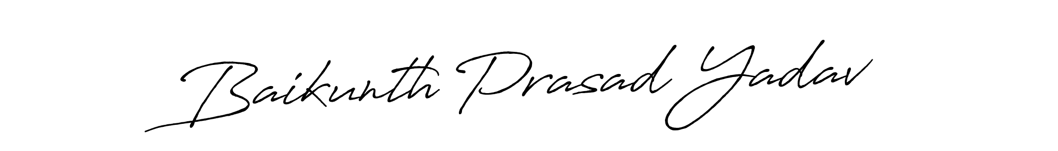 Make a short Baikunth Prasad Yadav signature style. Manage your documents anywhere anytime using Antro_Vectra_Bolder. Create and add eSignatures, submit forms, share and send files easily. Baikunth Prasad Yadav signature style 7 images and pictures png
