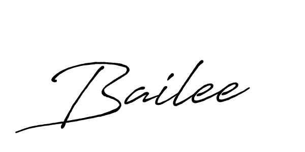 Make a beautiful signature design for name Bailee. With this signature (Antro_Vectra_Bolder) style, you can create a handwritten signature for free. Bailee signature style 7 images and pictures png