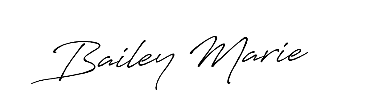 Bailey Marie stylish signature style. Best Handwritten Sign (Antro_Vectra_Bolder) for my name. Handwritten Signature Collection Ideas for my name Bailey Marie. Bailey Marie signature style 7 images and pictures png