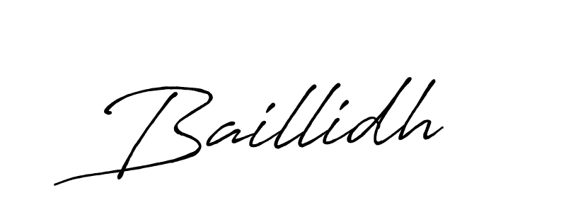 The best way (Antro_Vectra_Bolder) to make a short signature is to pick only two or three words in your name. The name Baillidh include a total of six letters. For converting this name. Baillidh signature style 7 images and pictures png