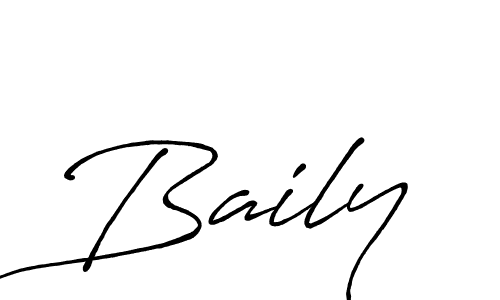 Use a signature maker to create a handwritten signature online. With this signature software, you can design (Antro_Vectra_Bolder) your own signature for name Baily. Baily signature style 7 images and pictures png