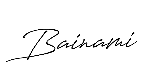 if you are searching for the best signature style for your name Bainami. so please give up your signature search. here we have designed multiple signature styles  using Antro_Vectra_Bolder. Bainami signature style 7 images and pictures png