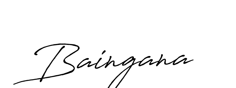 Also You can easily find your signature by using the search form. We will create Baingana name handwritten signature images for you free of cost using Antro_Vectra_Bolder sign style. Baingana signature style 7 images and pictures png