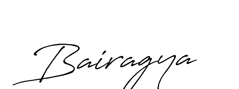 Create a beautiful signature design for name Bairagya. With this signature (Antro_Vectra_Bolder) fonts, you can make a handwritten signature for free. Bairagya signature style 7 images and pictures png