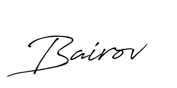It looks lik you need a new signature style for name Bairov. Design unique handwritten (Antro_Vectra_Bolder) signature with our free signature maker in just a few clicks. Bairov signature style 7 images and pictures png