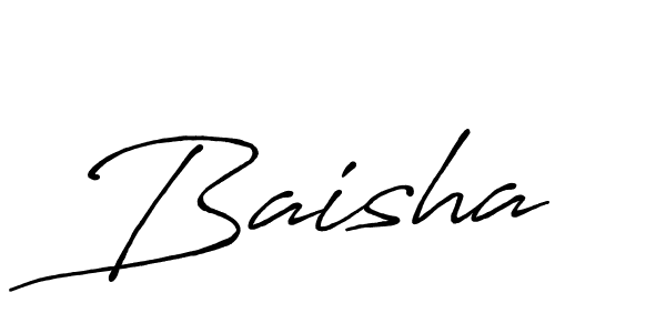 Make a beautiful signature design for name Baisha. With this signature (Antro_Vectra_Bolder) style, you can create a handwritten signature for free. Baisha signature style 7 images and pictures png