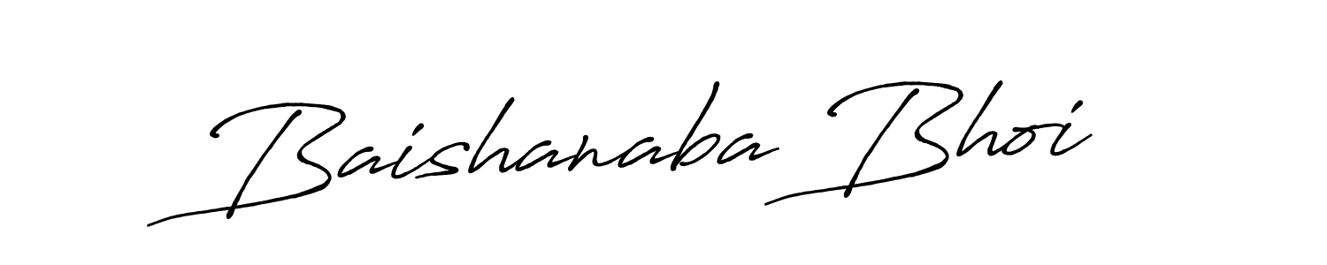 Baishanaba Bhoi stylish signature style. Best Handwritten Sign (Antro_Vectra_Bolder) for my name. Handwritten Signature Collection Ideas for my name Baishanaba Bhoi. Baishanaba Bhoi signature style 7 images and pictures png
