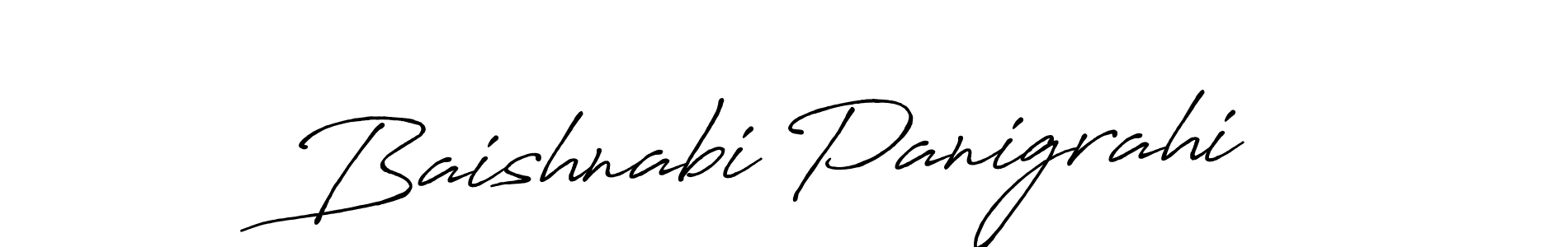 Use a signature maker to create a handwritten signature online. With this signature software, you can design (Antro_Vectra_Bolder) your own signature for name Baishnabi Panigrahi. Baishnabi Panigrahi signature style 7 images and pictures png