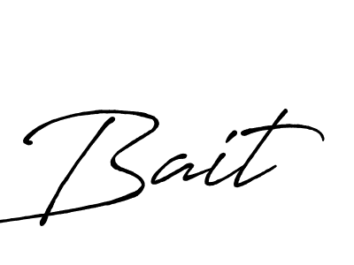 Make a beautiful signature design for name Bait. With this signature (Antro_Vectra_Bolder) style, you can create a handwritten signature for free. Bait signature style 7 images and pictures png