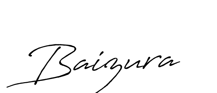 Design your own signature with our free online signature maker. With this signature software, you can create a handwritten (Antro_Vectra_Bolder) signature for name Baizura. Baizura signature style 7 images and pictures png