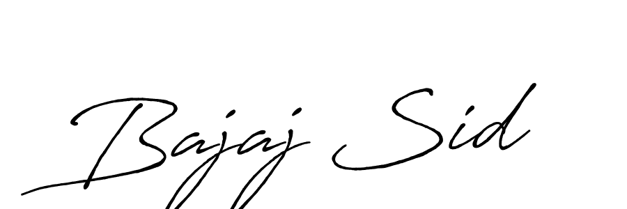 Bajaj Sid stylish signature style. Best Handwritten Sign (Antro_Vectra_Bolder) for my name. Handwritten Signature Collection Ideas for my name Bajaj Sid. Bajaj Sid signature style 7 images and pictures png