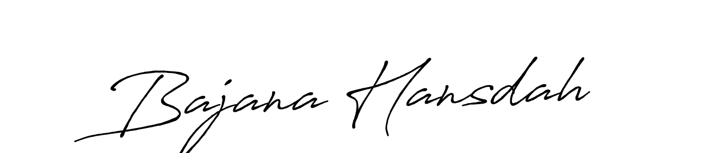 Also we have Bajana Hansdah name is the best signature style. Create professional handwritten signature collection using Antro_Vectra_Bolder autograph style. Bajana Hansdah signature style 7 images and pictures png