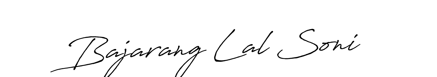 How to make Bajarang Lal Soni name signature. Use Antro_Vectra_Bolder style for creating short signs online. This is the latest handwritten sign. Bajarang Lal Soni signature style 7 images and pictures png