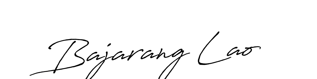 Create a beautiful signature design for name Bajarang Lao. With this signature (Antro_Vectra_Bolder) fonts, you can make a handwritten signature for free. Bajarang Lao signature style 7 images and pictures png