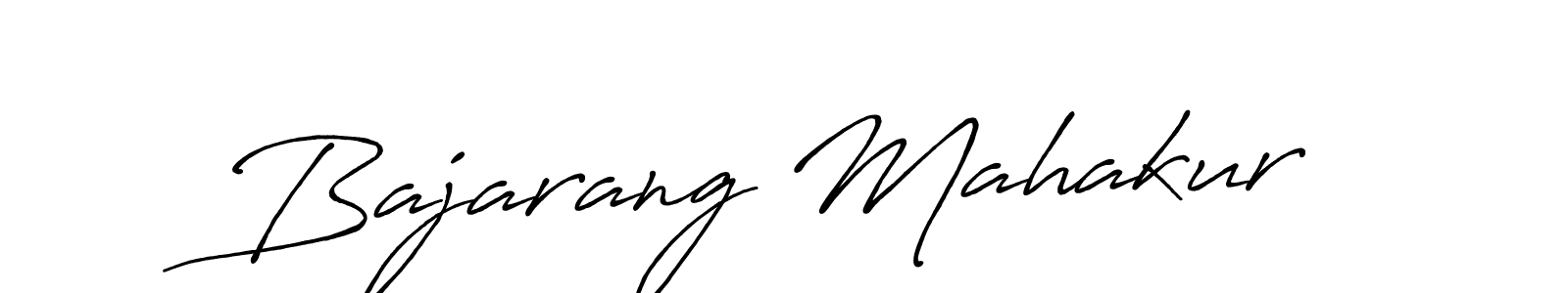 Create a beautiful signature design for name Bajarang Mahakur. With this signature (Antro_Vectra_Bolder) fonts, you can make a handwritten signature for free. Bajarang Mahakur signature style 7 images and pictures png