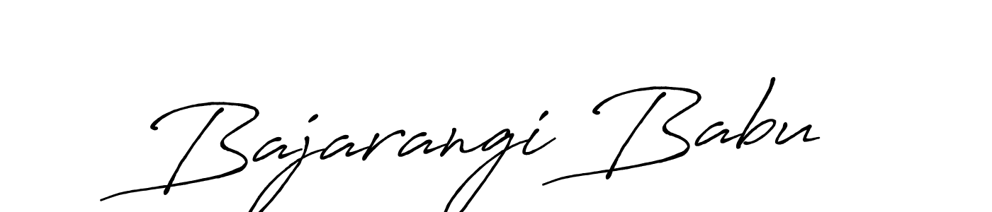 Make a beautiful signature design for name Bajarangi Babu. With this signature (Antro_Vectra_Bolder) style, you can create a handwritten signature for free. Bajarangi Babu signature style 7 images and pictures png