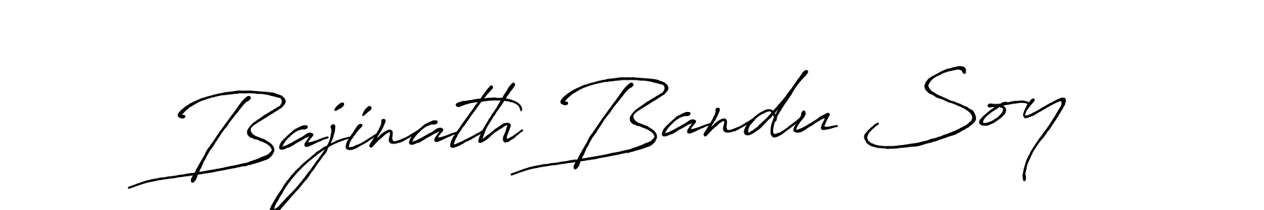 Use a signature maker to create a handwritten signature online. With this signature software, you can design (Antro_Vectra_Bolder) your own signature for name Bajinath Bandu Soy. Bajinath Bandu Soy signature style 7 images and pictures png