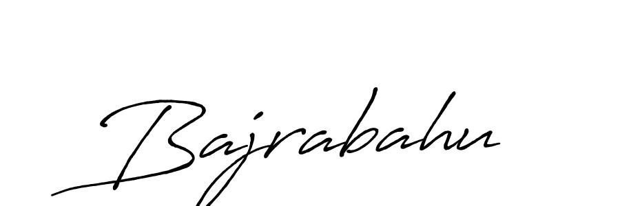 Design your own signature with our free online signature maker. With this signature software, you can create a handwritten (Antro_Vectra_Bolder) signature for name Bajrabahu. Bajrabahu signature style 7 images and pictures png