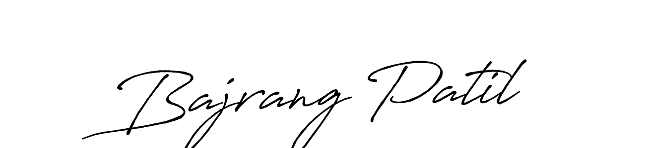 Similarly Antro_Vectra_Bolder is the best handwritten signature design. Signature creator online .You can use it as an online autograph creator for name Bajrang Patil. Bajrang Patil signature style 7 images and pictures png