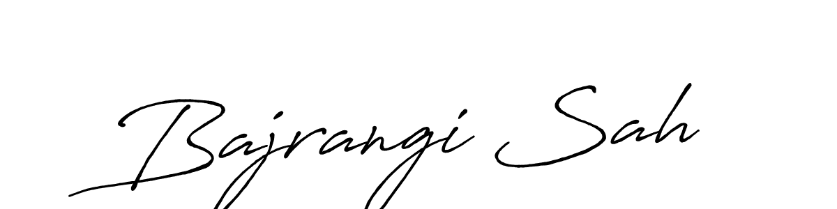 Bajrangi Sah stylish signature style. Best Handwritten Sign (Antro_Vectra_Bolder) for my name. Handwritten Signature Collection Ideas for my name Bajrangi Sah. Bajrangi Sah signature style 7 images and pictures png