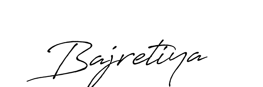 Create a beautiful signature design for name Bajretiya. With this signature (Antro_Vectra_Bolder) fonts, you can make a handwritten signature for free. Bajretiya signature style 7 images and pictures png