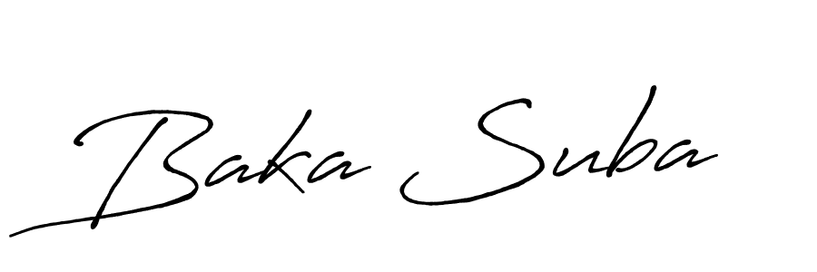 The best way (Antro_Vectra_Bolder) to make a short signature is to pick only two or three words in your name. The name Baka Suba include a total of six letters. For converting this name. Baka Suba signature style 7 images and pictures png