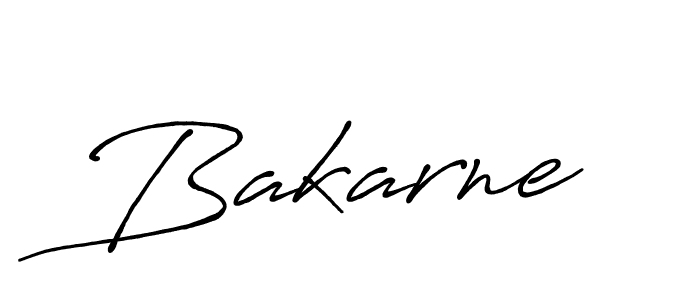 Design your own signature with our free online signature maker. With this signature software, you can create a handwritten (Antro_Vectra_Bolder) signature for name Bakarne. Bakarne signature style 7 images and pictures png