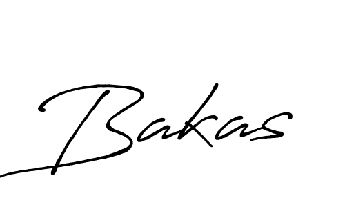 Make a beautiful signature design for name Bakas. With this signature (Antro_Vectra_Bolder) style, you can create a handwritten signature for free. Bakas signature style 7 images and pictures png