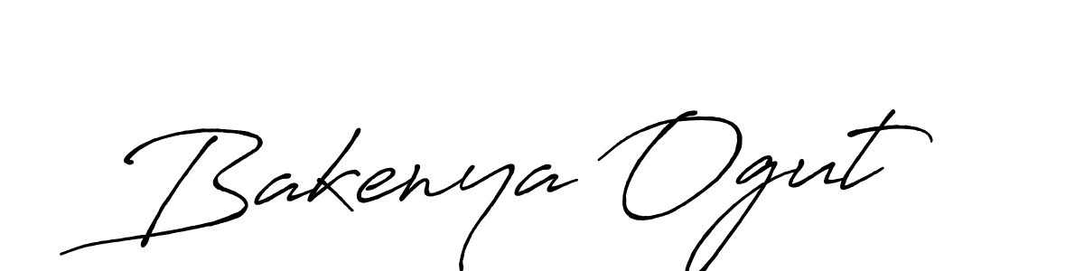 Use a signature maker to create a handwritten signature online. With this signature software, you can design (Antro_Vectra_Bolder) your own signature for name Bakenya Ogut. Bakenya Ogut signature style 7 images and pictures png