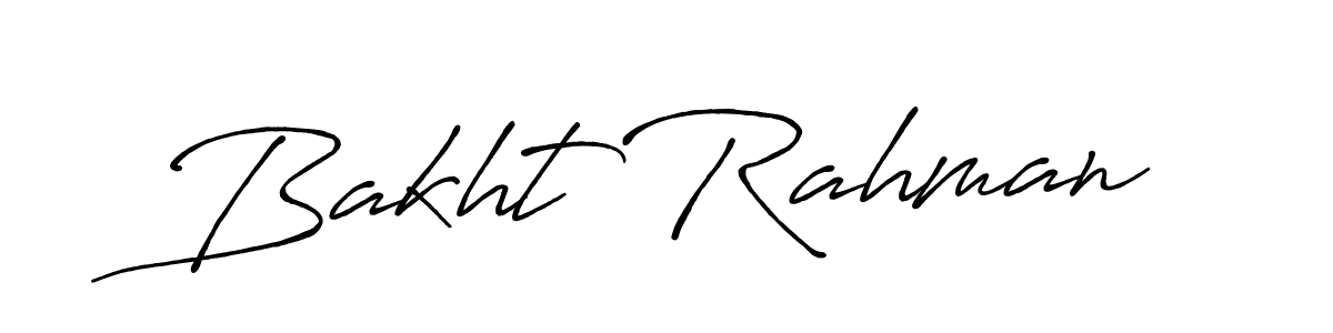 Make a beautiful signature design for name Bakht Rahman. With this signature (Antro_Vectra_Bolder) style, you can create a handwritten signature for free. Bakht Rahman signature style 7 images and pictures png