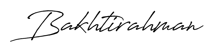 Explore multiple handwriting variations for Bakhtirahman including this stunning Antro_Vectra_Bolder design. Free to use across all platforms. Bakhtirahman signature style 7 images and pictures png