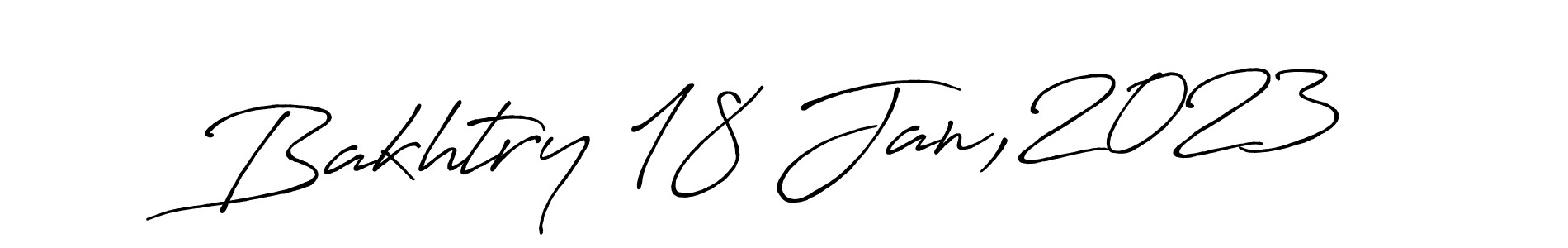 How to make Bakhtry 18 Jan,2023 name signature. Use Antro_Vectra_Bolder style for creating short signs online. This is the latest handwritten sign. Bakhtry 18 Jan,2023 signature style 7 images and pictures png