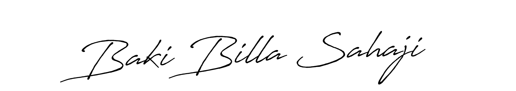 Check out images of Autograph of Baki Billa Sahaji name. Actor Baki Billa Sahaji Signature Style. Antro_Vectra_Bolder is a professional sign style online. Baki Billa Sahaji signature style 7 images and pictures png