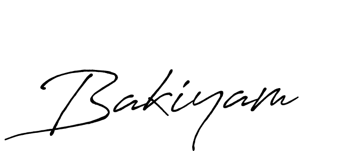 How to make Bakiyam signature? Antro_Vectra_Bolder is a professional autograph style. Create handwritten signature for Bakiyam name. Bakiyam signature style 7 images and pictures png