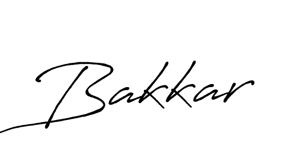 Make a beautiful signature design for name Bakkar. With this signature (Antro_Vectra_Bolder) style, you can create a handwritten signature for free. Bakkar signature style 7 images and pictures png