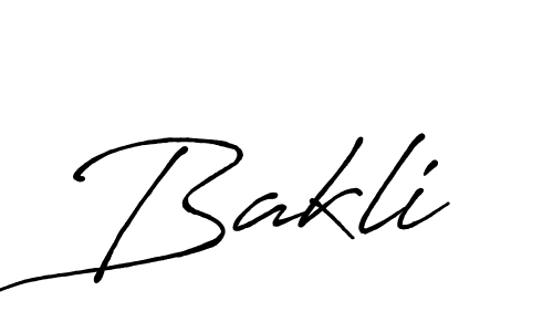 Create a beautiful signature design for name Bakli. With this signature (Antro_Vectra_Bolder) fonts, you can make a handwritten signature for free. Bakli signature style 7 images and pictures png