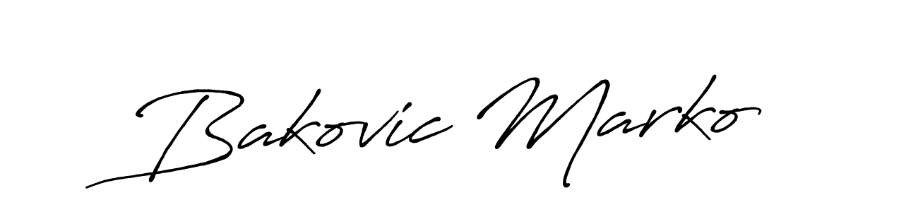 Also we have Bakovic Marko name is the best signature style. Create professional handwritten signature collection using Antro_Vectra_Bolder autograph style. Bakovic Marko signature style 7 images and pictures png