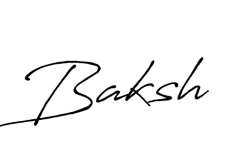 Best and Professional Signature Style for Baksh. Antro_Vectra_Bolder Best Signature Style Collection. Baksh signature style 7 images and pictures png