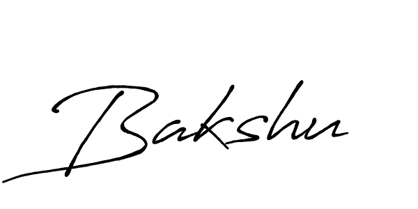 Create a beautiful signature design for name Bakshu. With this signature (Antro_Vectra_Bolder) fonts, you can make a handwritten signature for free. Bakshu signature style 7 images and pictures png