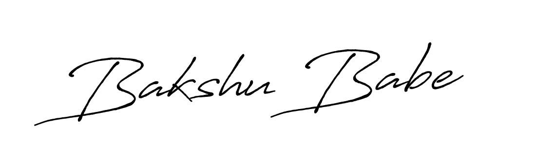 You should practise on your own different ways (Antro_Vectra_Bolder) to write your name (Bakshu Babe) in signature. don't let someone else do it for you. Bakshu Babe signature style 7 images and pictures png