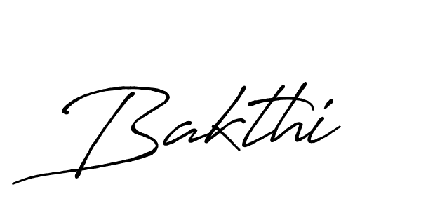 How to make Bakthi signature? Antro_Vectra_Bolder is a professional autograph style. Create handwritten signature for Bakthi name. Bakthi signature style 7 images and pictures png