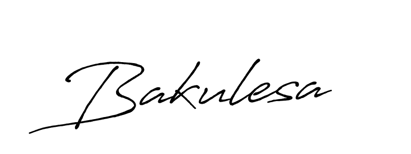 Make a beautiful signature design for name Bakulesa. With this signature (Antro_Vectra_Bolder) style, you can create a handwritten signature for free. Bakulesa signature style 7 images and pictures png